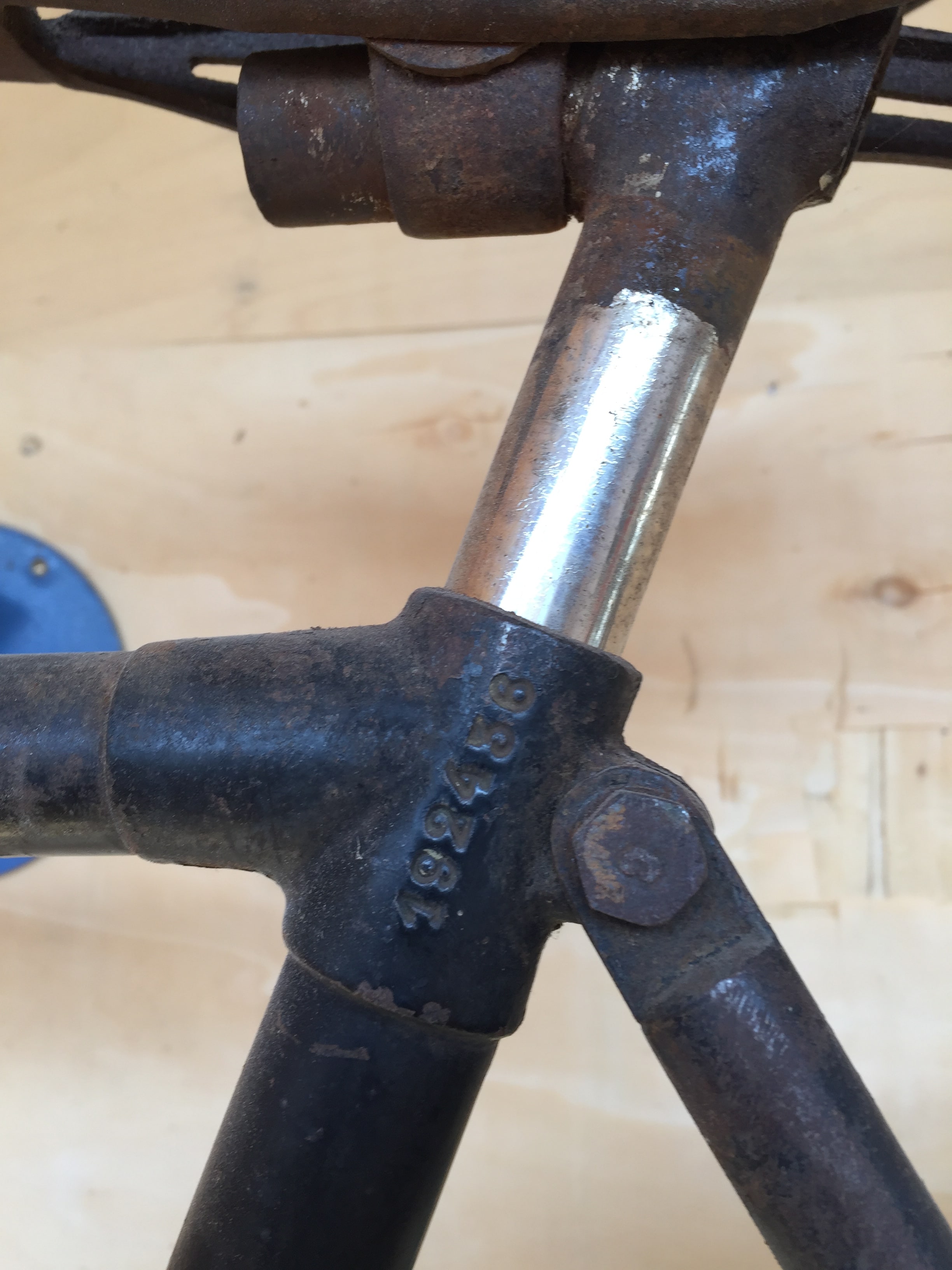 Cadre Velo Ancien TERROT – Avec Fourche Et Axe De Pédalier, Occasion